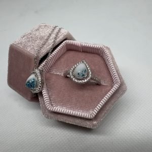 Milk Drop Birthstone Combo (Ring & Necklace)